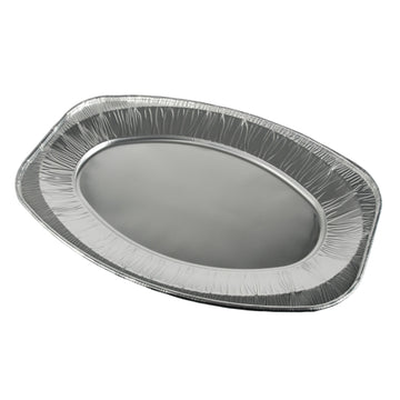 Servierplatten, Alu oval 43 cm x 29 cm