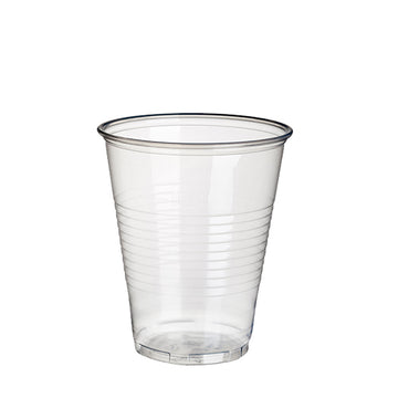 Trinkbecher, PP 0,3 l Ø 9,5 cm · 11,1 cm transparent mit Schaumrand