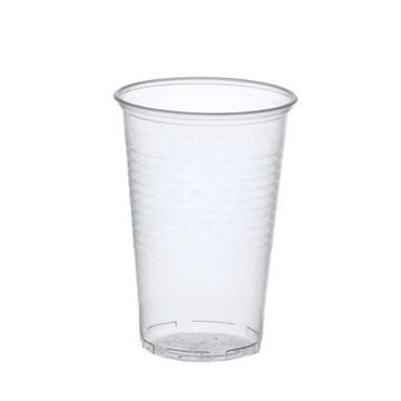 Trinkbecher, PP 0,5 l Ø 9,5 cm · 13,7 cm transparent mit Schaumrand