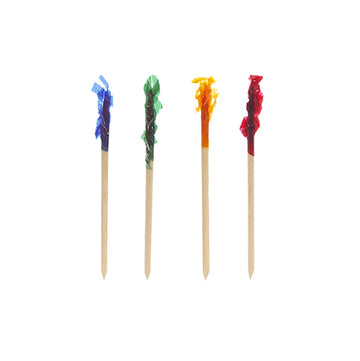Deko-Picker 6,8 cm farbig sortiert "Frills"