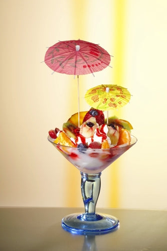 Deko-Picker 10 cm farbig sortiert "Eisschirmchen"