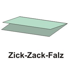 Blatt Handtuchpapier V-Falz 23 cm x 25 cm grün Zick Zack, 1-lagig