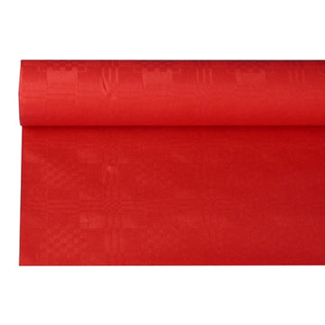 Papiertischtuch mit Damastprägung 8 m x 1,2 m rot