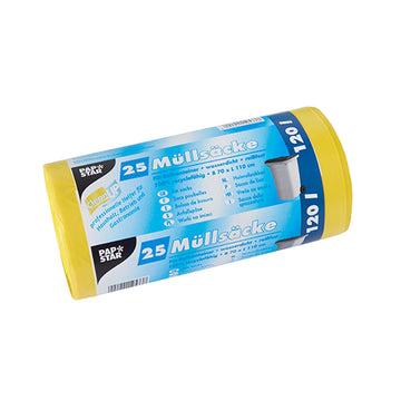Müllsäcke, HDPE 120 l 110 cm x 70 cm gelb