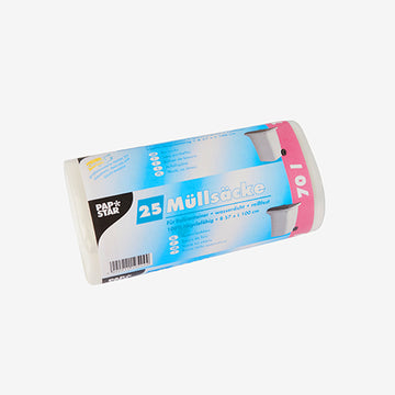 Müllsäcke, HDPE 70 l 100 cm x 57,5 cm transparent