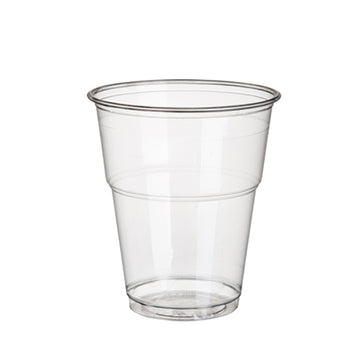 Kaltgetränkebecher, PLA "pure" 0,3 l Ø 9,5 cm · 11 cm glasklar mit Schaumrand