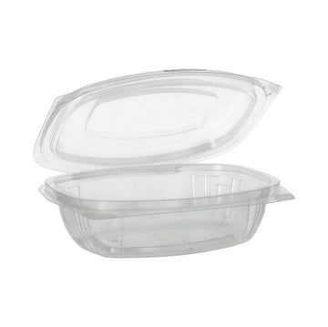 Feinkost- und Salatschalen mit Klappdeckeln, PLA "pure" 375 ml 4,8 cm x 16,1 cm x 13,2 cm