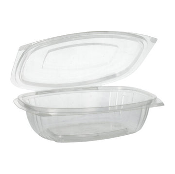 Feinkost- und Salatschalen mit Klappdeckeln, PLA "pure" 750 ml 6,6 cm x 20,5 cm x 16,8 cm