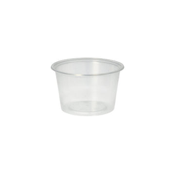 Dressingbecher, PP rund 100 ml Ø 7,1 cm · 4,3 cm transparent