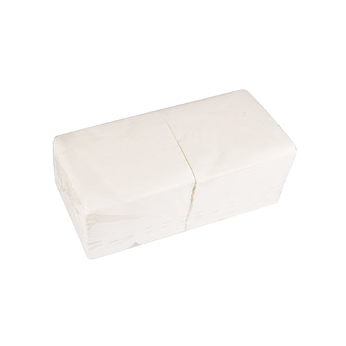 Servietten, 2-lagig 1/4-Falz 24 cm x 24 cm weiss