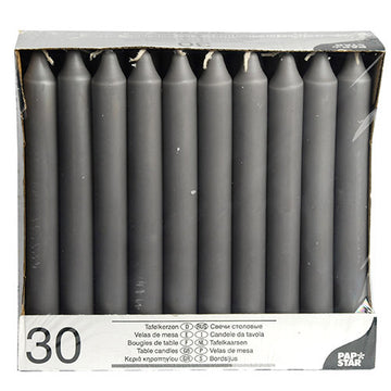 Tafelkerzen Ø 2,1 cm · 19,6 cm grau