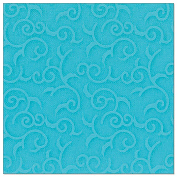 Servietten "ROYAL Collection" 1/4-Falz 40 cm x 40 cm türkis "Casali"