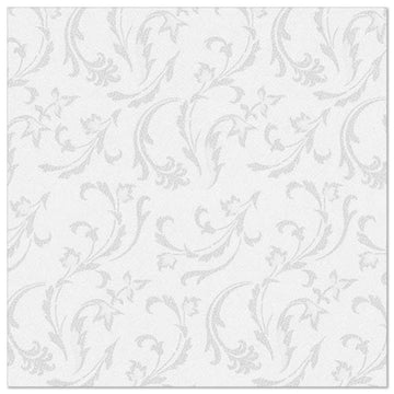 Servietten "ROYAL Collection" 1/4-Falz 40 cm x 40 cm weiss "Damascato"