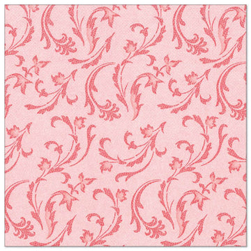 Servietten "ROYAL Collection" 1/4-Falz 40 cm x 40 cm rot "Damascato"