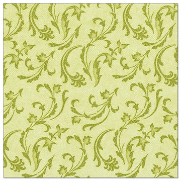 Servietten "ROYAL Collection" 1/4-Falz 40 cm x 40 cm olivgrün "Damascato"