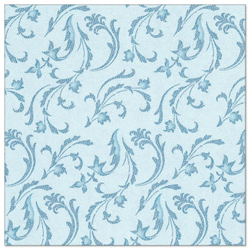 Servietten "ROYAL Collection" 1/4-Falz 40 cm x 40 cm türkis "Damascato"