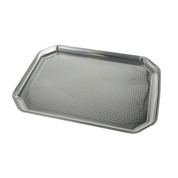 Servierplatten, Alu eckig 35 cm x 26 cm