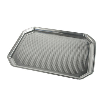 Servierplatten, Alu eckig 35 cm x 26 cm