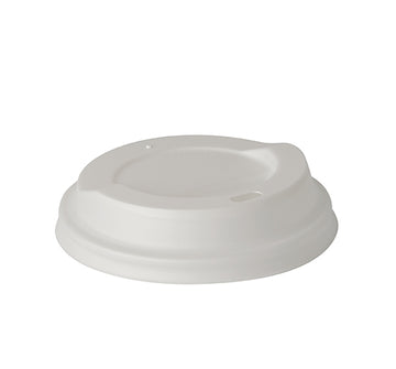 Dom-Deckel, C-PLA rund Ø 9 cm · 2,1 cm weiss