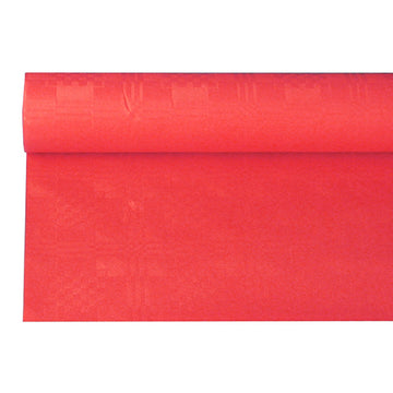 Papiertischtuch mit Damastprägung 6 m x 1,2 m rot