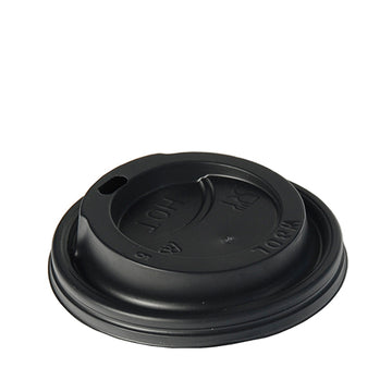 Dom-Deckel, PS "To Go" rund Ø 8 cm · 2,4 cm schwarz