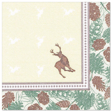 Servietten "ROYAL Collection" 1/4-Falz 40 cm x 40 cm "Majestic Deer"
