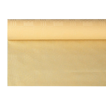 Papiertischtuch mit Damastprägung 6 m x 1,2 m creme