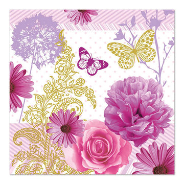 Servietten, 3-lagig 1/4-Falz 33 cm x 33 cm "Charlene"
