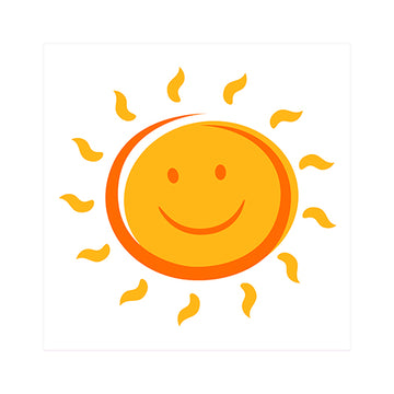 Servietten, 3-lagig 1/4-Falz 25 cm x 25 cm "Here comes the Sun"