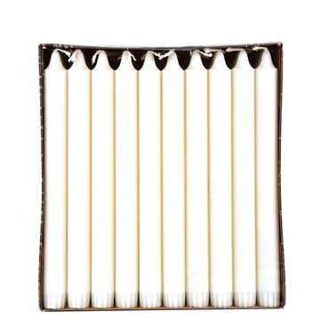 Kronkerzen Ø 2,2 cm · 24 cm weiss aus 100 % Stearin
