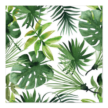 Servietten, 3-lagig 1/4-Falz 33 cm x 33 cm "Monstera"