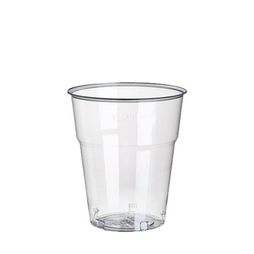 Trinkbecher "Hurricane", PET 0,2 l Ø 7,8 cm · 9,7 cm glasklar