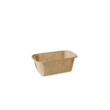 Backformen eckig 167 ml 4 cm x 6,5 cm x 11 cm braun