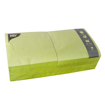 Servietten, 3-lagig 1/4-Falz 40 cm x 40 cm limonengrün