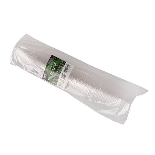 Deckel, PLA "pure" rund Ø 9,5 cm glasklar mit Kreuzschlitz