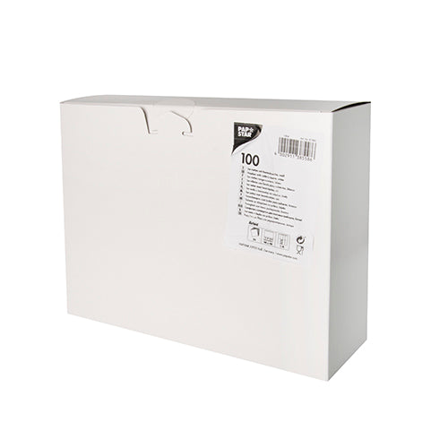 Bestecktaschen, Airlaid 40 cm x 48 cm weiss mit Besteckfalz