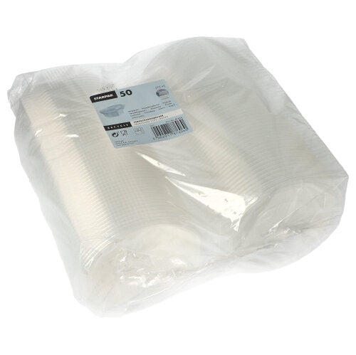 Verpackungsbecher mit Klappdeckeln, PP 8-eckig 375 ml 4,2 cm x 11 cm x 11 cm transparent