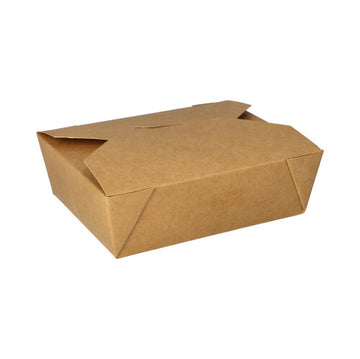 Lunchboxen, Pappe "pure" 1000 ml 5 cm x 12 cm x 15 cm braun
