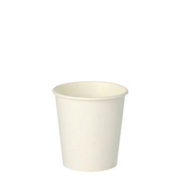 Trinkbecher für Kaltgetränke, Pappe 0,1 l Ø 6,3 cm · 6,3 cm weiss "Rays"