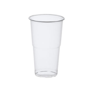 Kaltgetränkebecher, PLA "pure" 0,5 l Ø 9,5 cm · 16,2 cm glasklar mit Schaumrand
