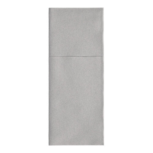 Bestecktaschen, Airlaid 40 cm x 48 cm grau "Premium" mit Besteckfalz