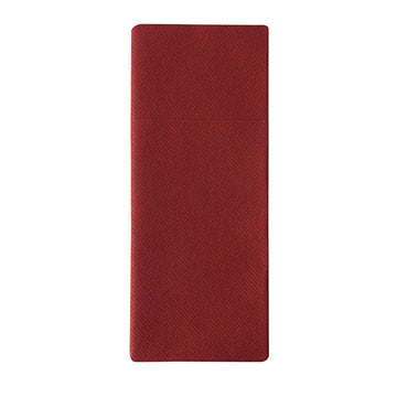 Bestecktaschen, Airlaid 40 cm x 33 cm bordeaux mit Besteckfalz