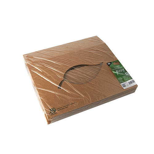 Transport- und Catering-Kartons, Pappe "pure" 8 cm x 35,7 cm x 24,7 cm braun "100% Fair"