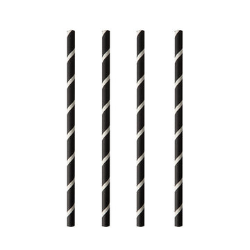Shake-Halme, Papier Ø 8 mm · 20 cm schwarz/weiss "Stripes"