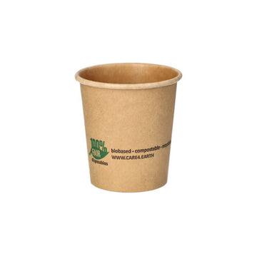 Portionsbecher, Pappe 120 ml Ø 6 cm · 6,6 cm braun