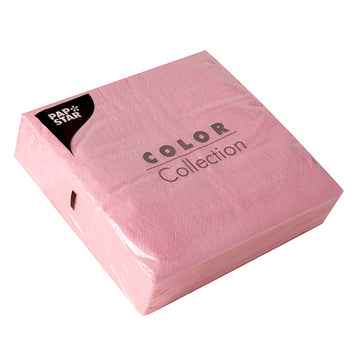 Servietten, 1-lagig 1/4-Falz 33 cm x 33 cm rosa