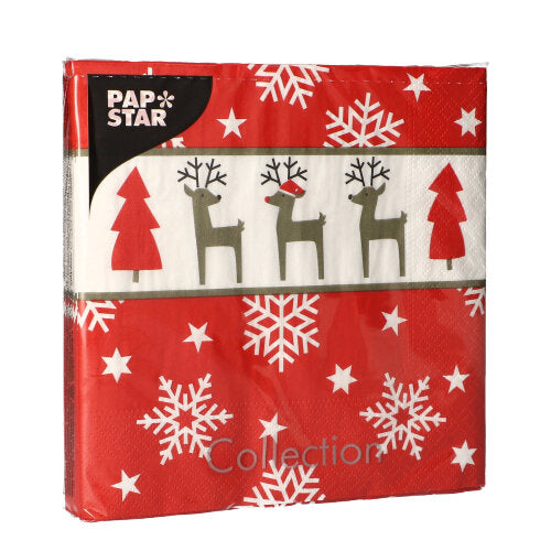 Servietten, 3-lagig 1/4-Falz 33 cm x 33 cm "Rudi"