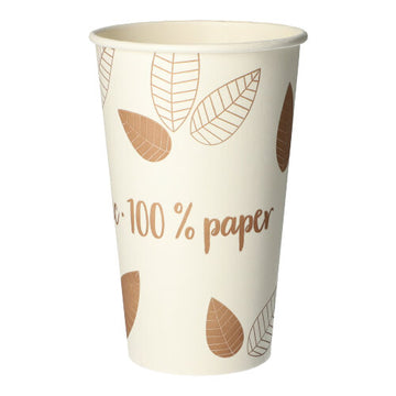 Trinkbecher, Pappe "pure" 0,4 l Ø 9 cm · 13,9 cm "ZERO"