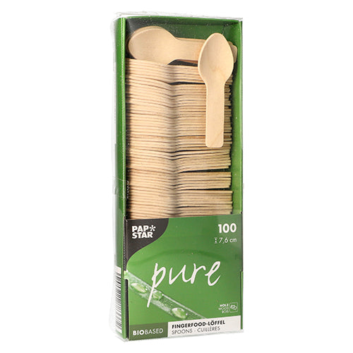 Fingerfood - Löffel, Holz "pure" 7,6 cm