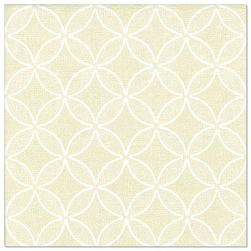 Servietten "ROYAL Collection" 1/4-Falz 40 cm x 40 cm champagner "Circle Flowers"